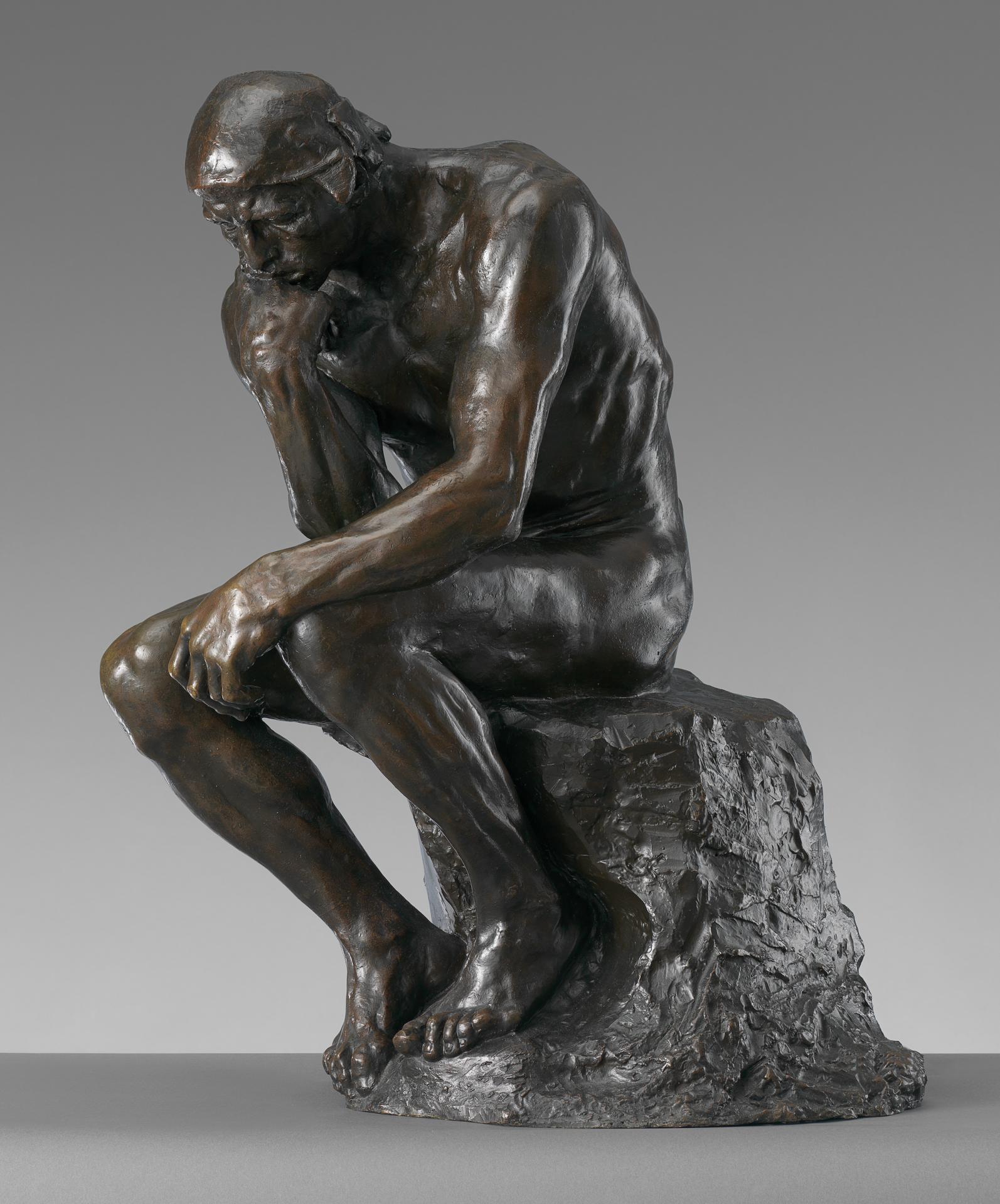 Auguste Rodin - Der Denker: Bronze-Skulptur mit Gusstechnik und 3D-Modellierung